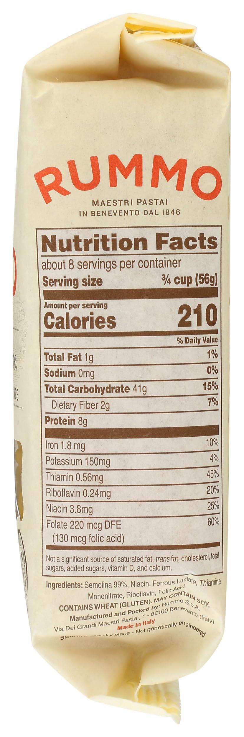 Rummo Rummo Elbows Pasta N.160 - Elbow Macaroni Pasta Noodles, Elbow Noodles, Durum Wheat Pasta, Italian Pasta, Dry Pasta - 16 Ounce (Pack of 1)