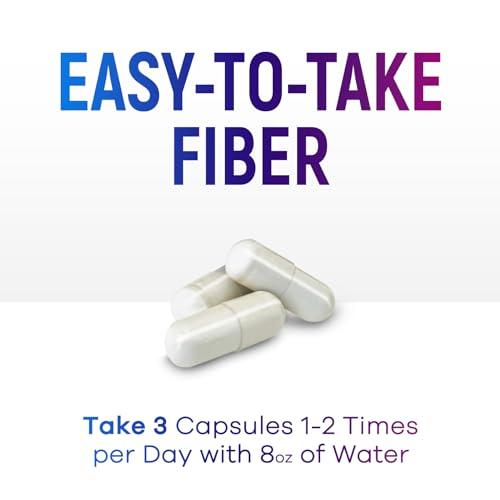 Nature\'s Peak Psyllium Husk Powder Caps 1500mg - Non-GMO, Natural Soluble Fiber for Daily Digestive Health & Regularity Support, Vegan Psyllium Fiber Supplement with Plant Based Fiber, Sugar Free - 60 Capsules