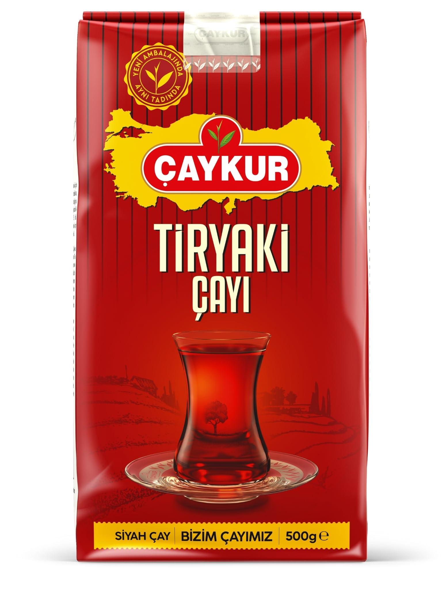 Caykur Turkish Organic Caykur Black Tea (Tiryaki) No Additives 500 gr x 4 Pack