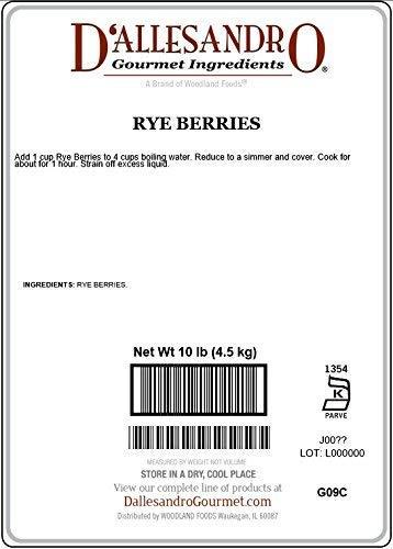 D'allesandro Gourmet D’allesandro 10 lbs. Raw Rye Berries, Kosher Parve Certified & Non-GMO