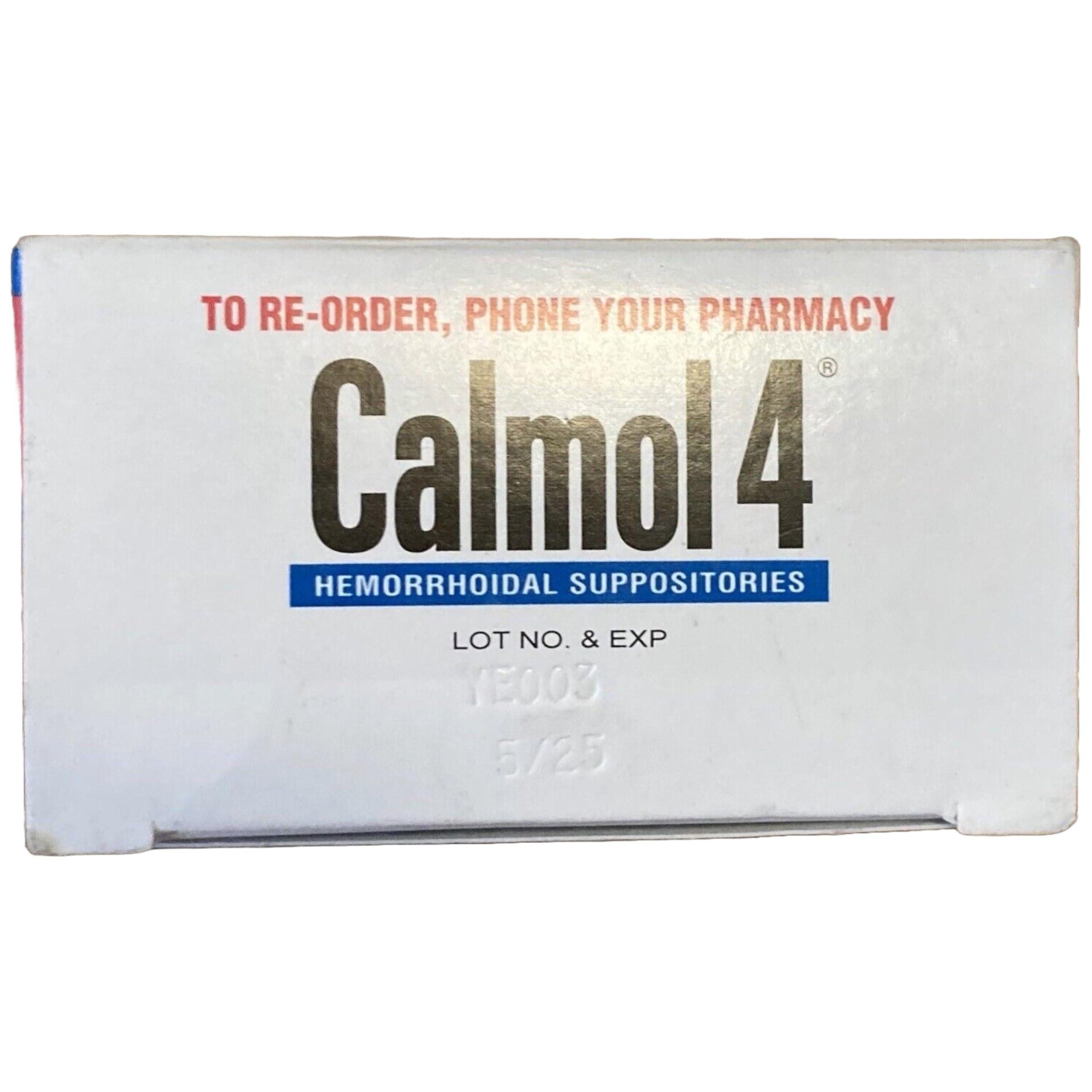 Calmol 4 Calmol 4 Hemorrhoidal Suppositories 24 Each (Pack of 5)