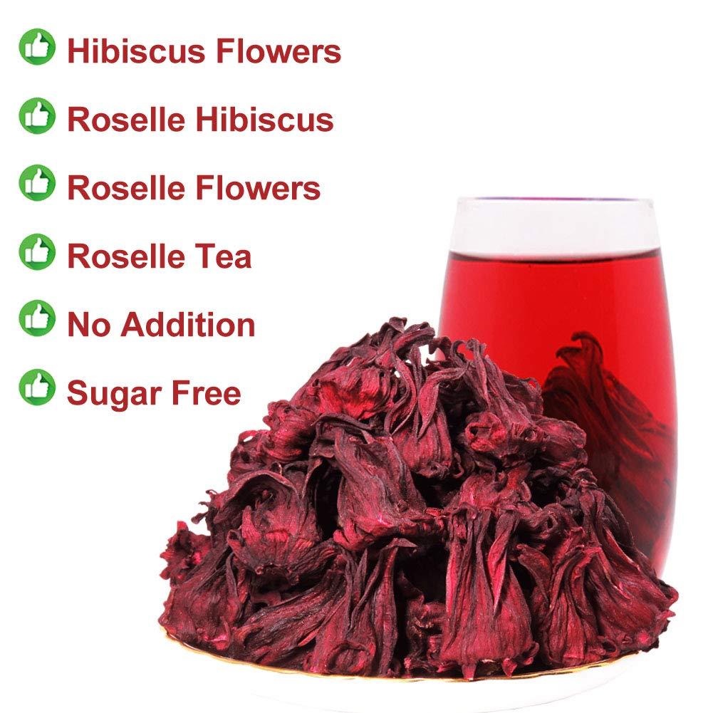 Plant Gift Plant Gift Roselle Hibiscus, Hibiscus Tea, Hibiscus Flowers Roselle Tea, 100% Natural Roselle Whole Flowers - Non-GMO - Caffeine-free - 50G/1.76oz