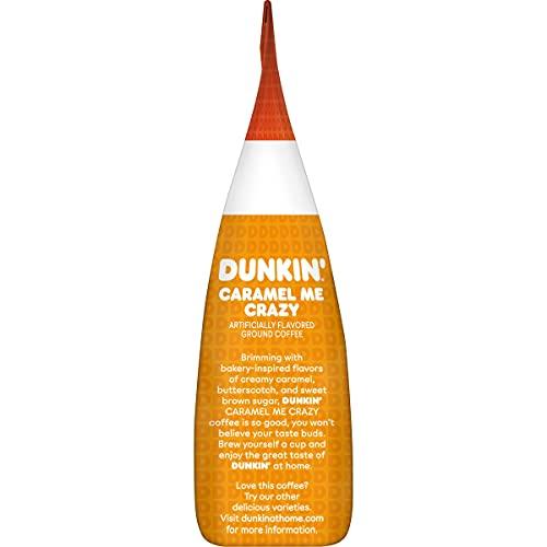 Dunkin\' Dunkin\' Caramel Me Crazy Flavored Ground Coffee, 11 Ounces (Pack of 6)