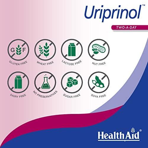 HealthAid HealthAid Uriprinol, Uric Acid Cleanse, 60ct, Twice Daily, Montmorency Cherry Complex with Celery Seed, Turmeric and Banaba Leaf, Vegan