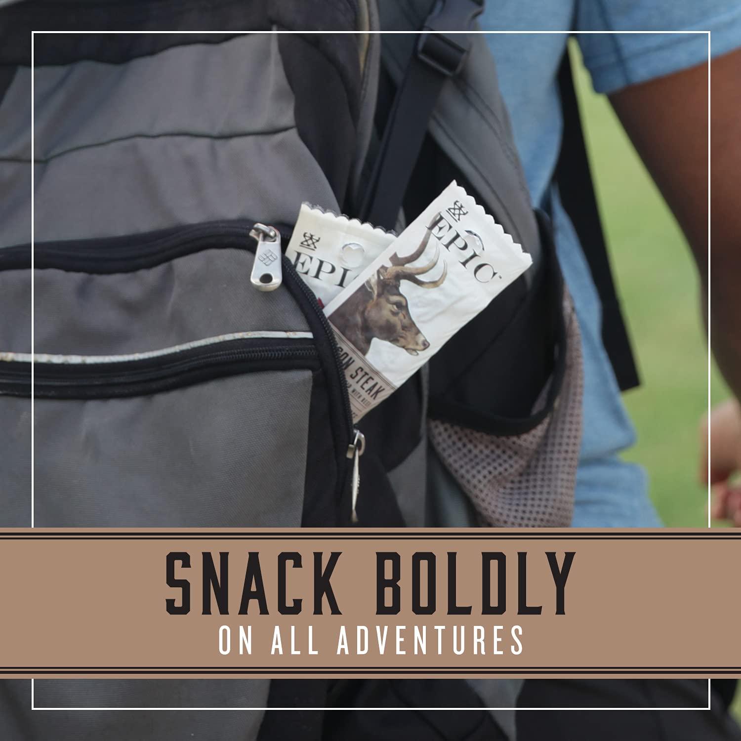 Epic Provisions EPIC Bars, Variety Pack (Chicken, Beef, Venison), Keto-Friendly, 12 Bars