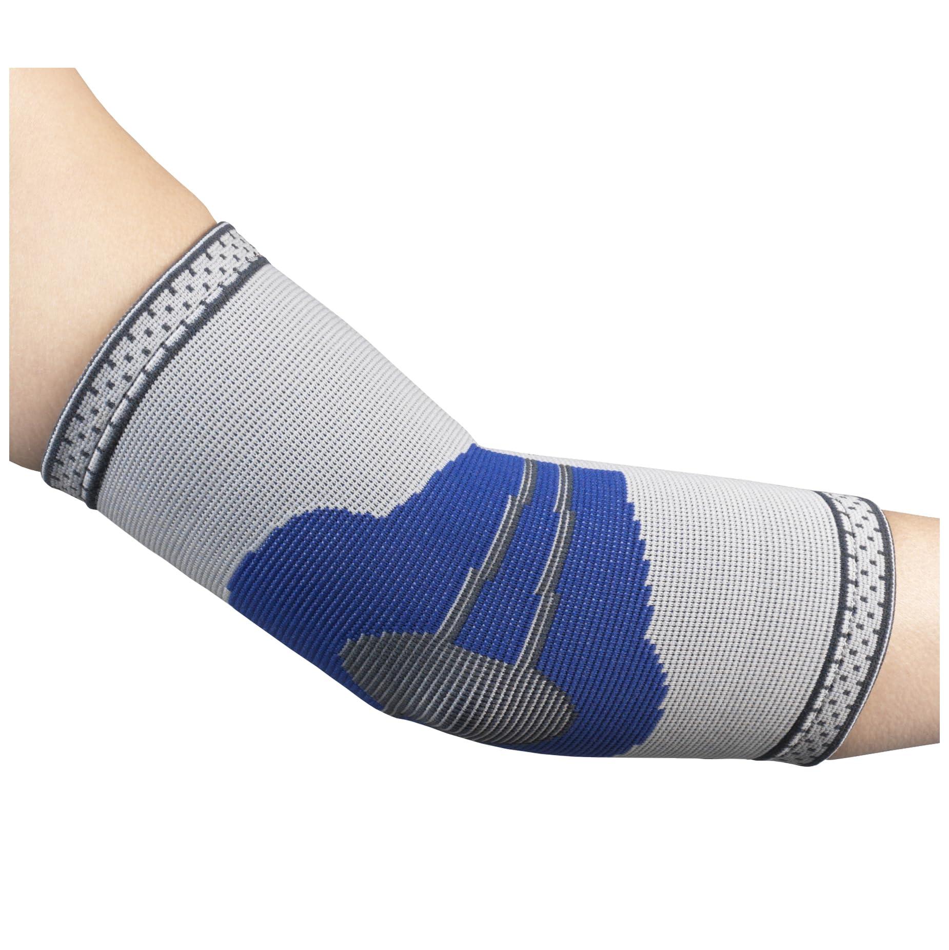 Kunto Fitness Products Kunto Fitness Elbow Brace Compression Support Sleeve for Tendonitis, Tennis Elbow, & Golf Elbow Treatment - Reduce Joint Pain During Any Activity! (Large)