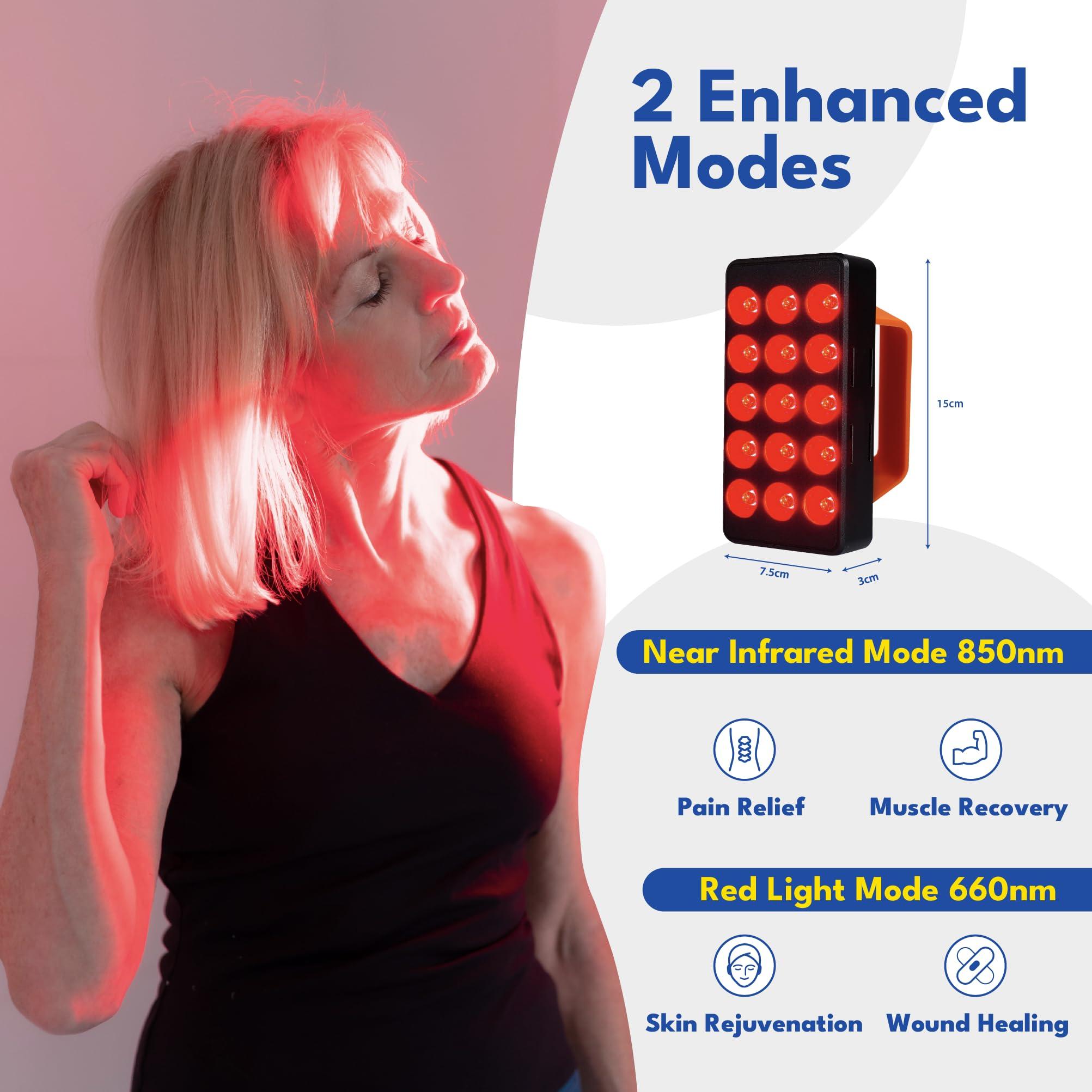 American Wellness Authority American Wellness Authority FX35 Portable Red Light Therapy Device for Face,Rechargeable Near Infrared Light Therapy Panel for Body Pain Relief, FSA Eligible Items Only List