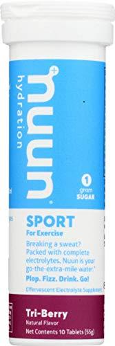 Nuun Nuun Active: Tri-Berry Electrolyte Enhanced Drink Tablets, 10 Count (Pack of 3)