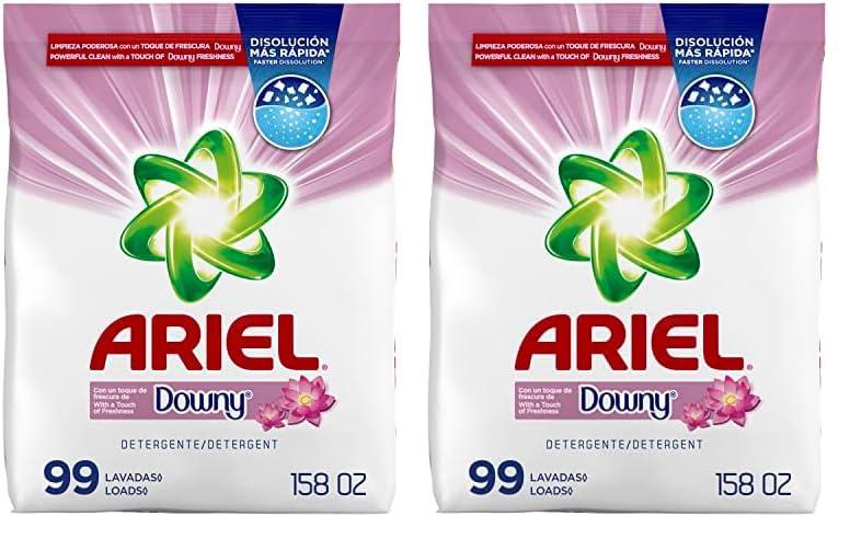 ARIEL Ariel, with a Touch of Downy Freshness, Powder Laundry Detergent, 158 oz, 99 loads (Pack of 2)