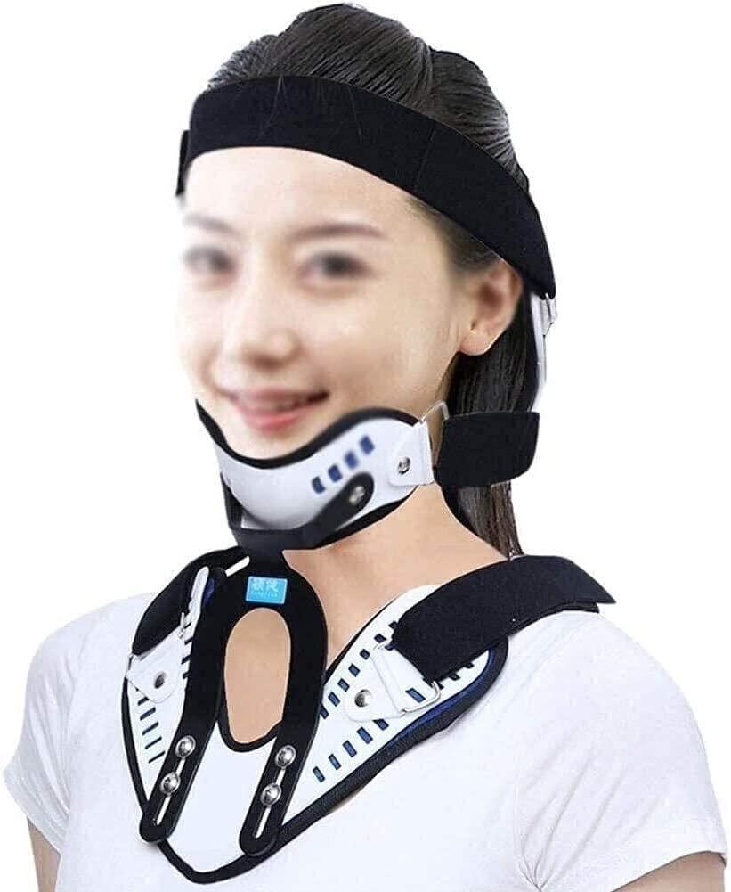 JLASDR JLASDR Neck Support Protection Neck Brace Collar Portable Neck Brace|Breathable Cervical Traction Devices|Relieves Neck Pain and Spine Pressure,for Office Workers, Students, Drivers
