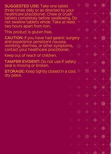 Bariatric Advantage Bariatric Advantage Calcium Citrate Chewable 500mg with Vitamin D3 for Bariatric Surgery Patients Including Gastric Bypass and Sleeve Gastrectomy, Low Sugar - Wild Cherry Flavor, 270 Count