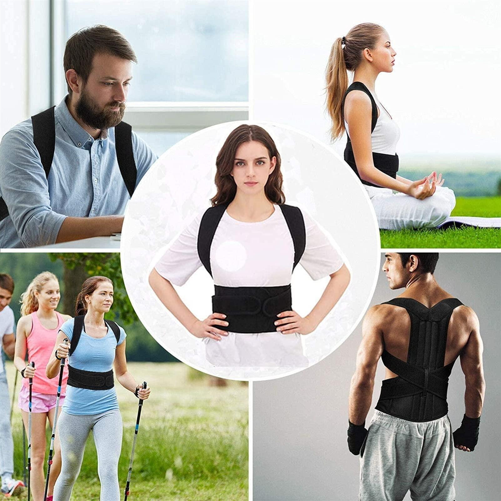 XFYJR XFYJR Back Posture Corrector for Women and Men,Medical Grade Posture Corrector Improve Posture and Reduce Back Pain,Re-Align Your Spine (Color : Black, Size : Large)