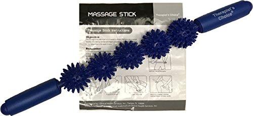 Therapist's Choice Therapist's Choice® Muscle Roller Stick 3000: Ergonomic Padded Grip 5 Spiky Balls Massage Stick