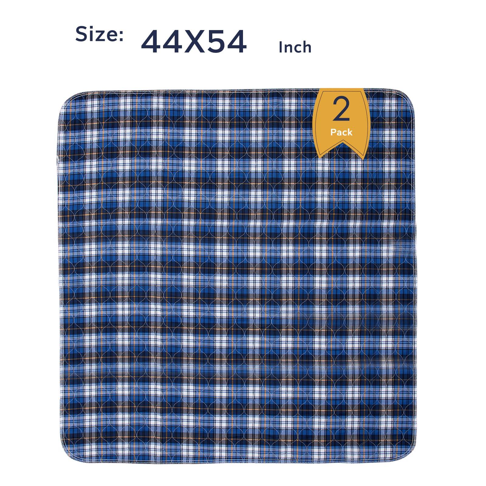 Brosive Non-Slip Bed Pads for Incontinence Washable (44\" x 54\"|2 Pack),Waterproof Bed Pads,Adult Washable Incontinence Bed Pads for Adults,Dog,Kids