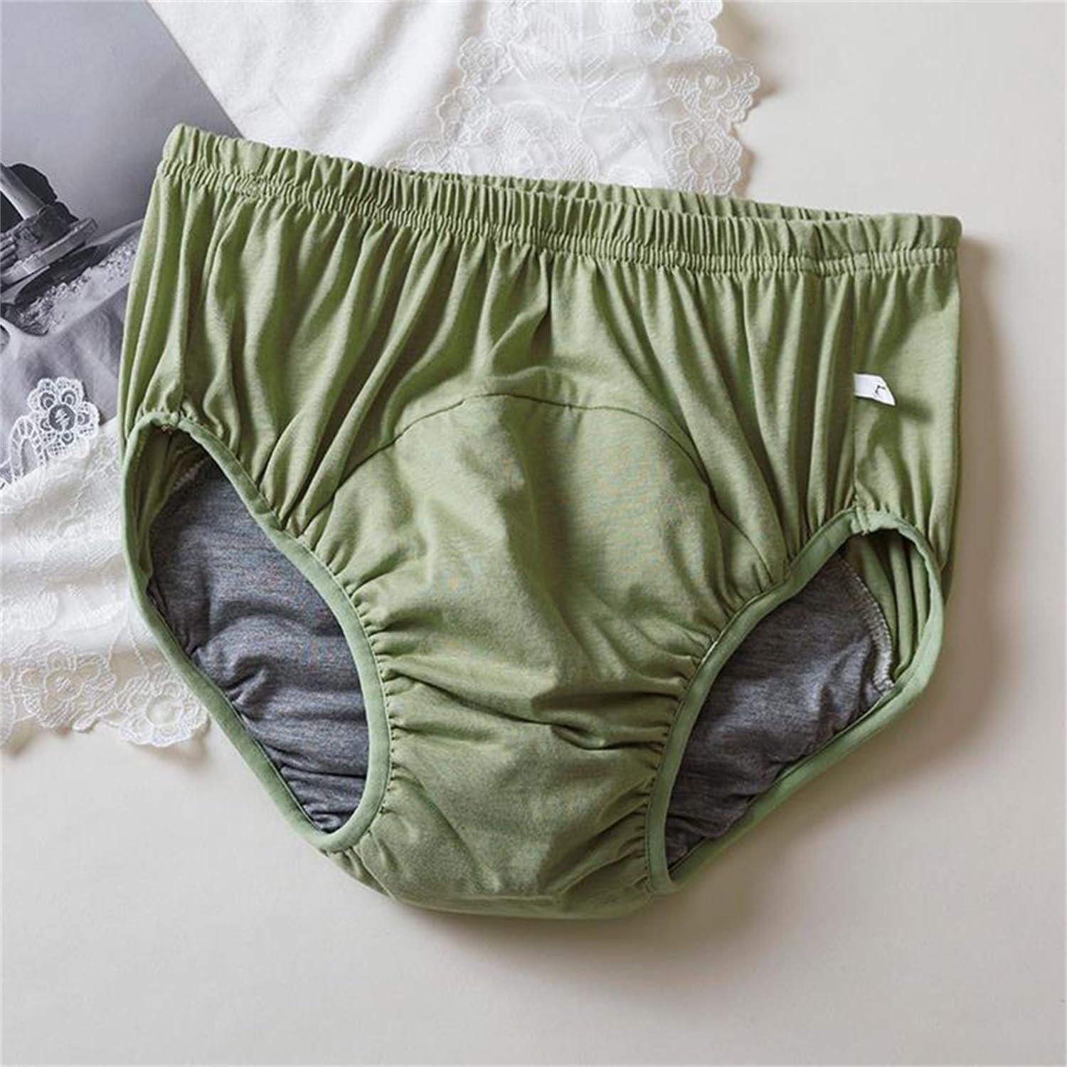 Generic Washable Incontinence Underwear Heavy Leakage for Men, leakproof incontinence underwear for women washable plus size (Gray,2XL)