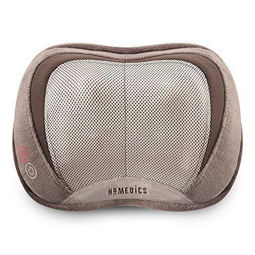 Homedics Homedics Back and Neck Massager, Portable Shiatsu All Body Massage Pillow with Heat, Targets Upper and Lower Back, Neck and Shoulders. Lightweight for Travel