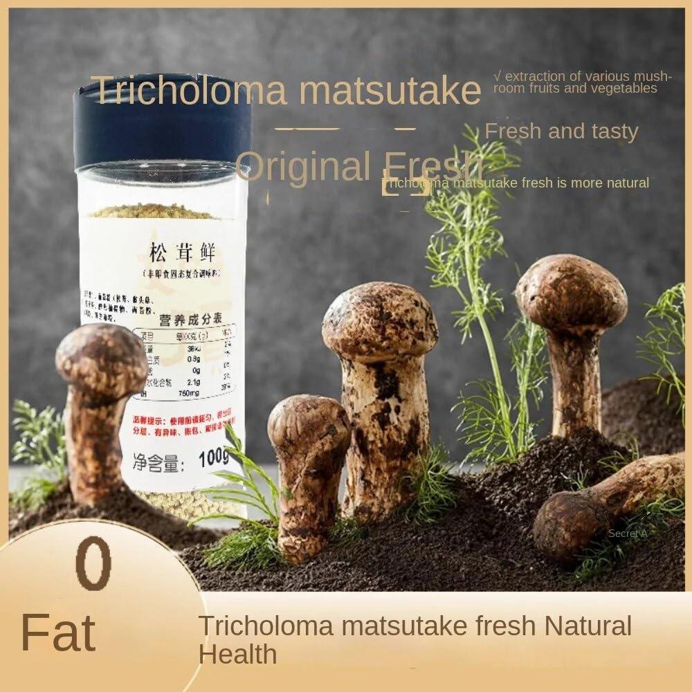 Zercumm Zercumm Tricholoma Matsutake Fresh 100G Bottled Seasoning Pine Fresh Mushroom Powder Instead of Chicken Essence and MSG Seasoning Grain Fresh Vegetable Fresh