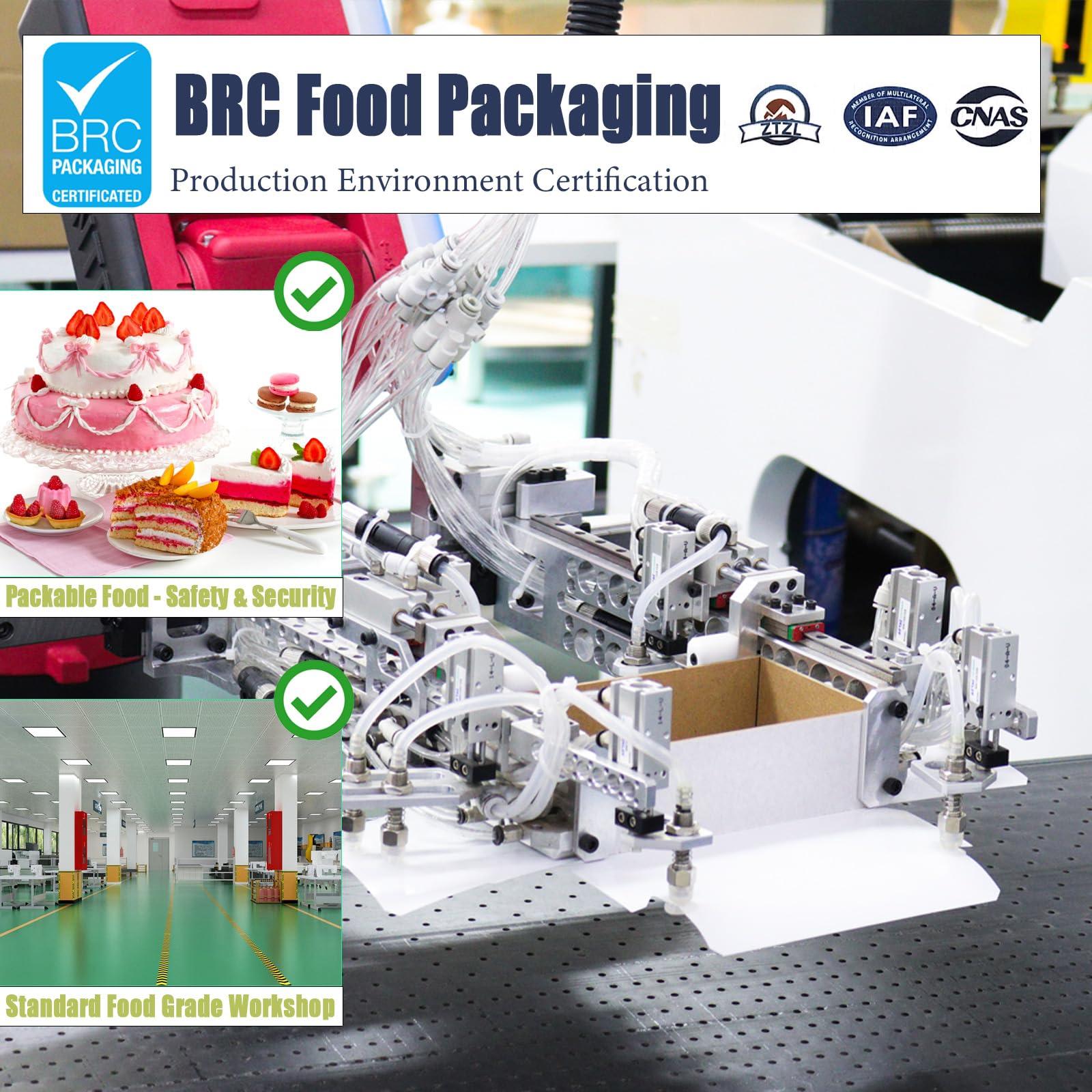 CHARMGIFTBOX CHARMGIFTBOX 5 Pack Large Square Nesting Gift Boxes with Lids for Presents, 4\"-8\" Pink Stacking Gift Box with Ribbon Card for Wedding Birthday Party Valentine Christmas