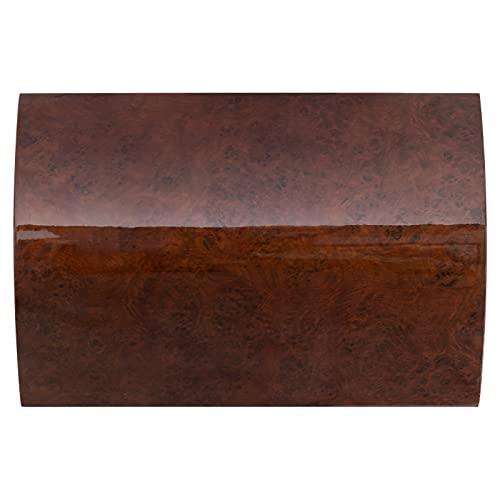 QUALITY IMPORTERS TRADING COMPANY Treasure Dome Humidor, Dome Lid, Lined With Spanish Cedar, 1 Humidifier, 2 Large Rectangle Humidifiers, High Gloss