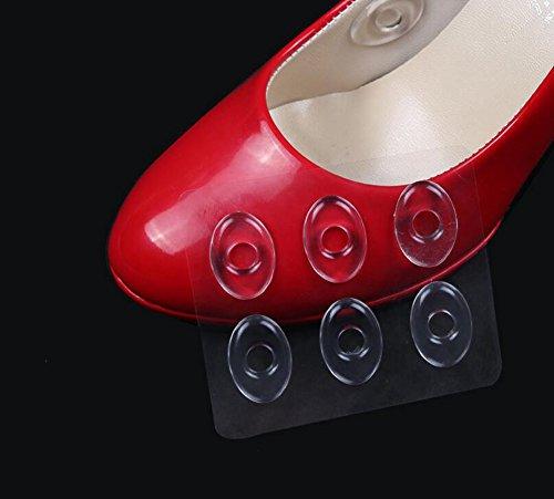Happyupcity 36PCS/6 Sheets Transparent Gel Oval Foot Corn Cushions Relief Rings Gel Pads Caps Self-Adhesive Anti-Friction Remover Shoes Stick Protector
