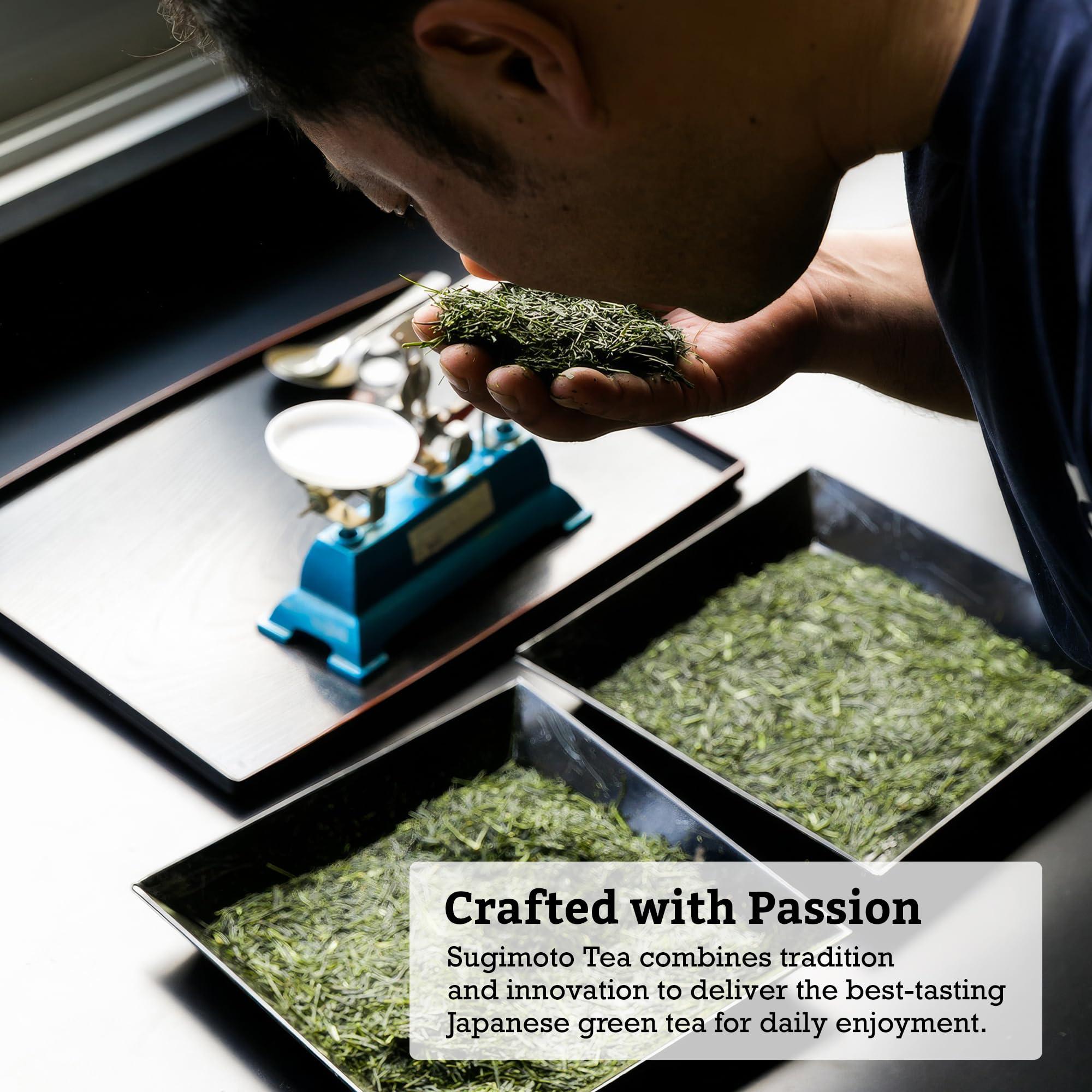 Sugimoto Tea SUGIMOTO TEA Japanese Sencha Green Tea Leaf Bulk 1.0 lb (454 g) Pack of 1