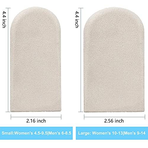 Olukssck Adjustable Orthopedic Heel Lift Inserts, 1/4" to 1" Gel Heel Pads, Height Increase Insole for Leg Length Discrepancies, Heel Spurs, Heel Pain, Sports Injuries, and Achille tendonitis (4 Layers), Small