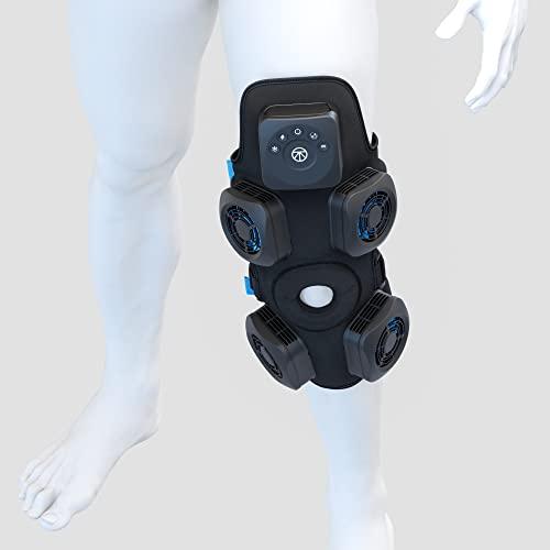 TheraGun TheraGun RecoveryTherm Knee - Contrast Therapy Wrap - Hot & Cold Vibration Wrap for Athletes - Advanced Contrast Therapy for Knee Pain Relief Wrap with Cryothermal Technology - One Size Fits All