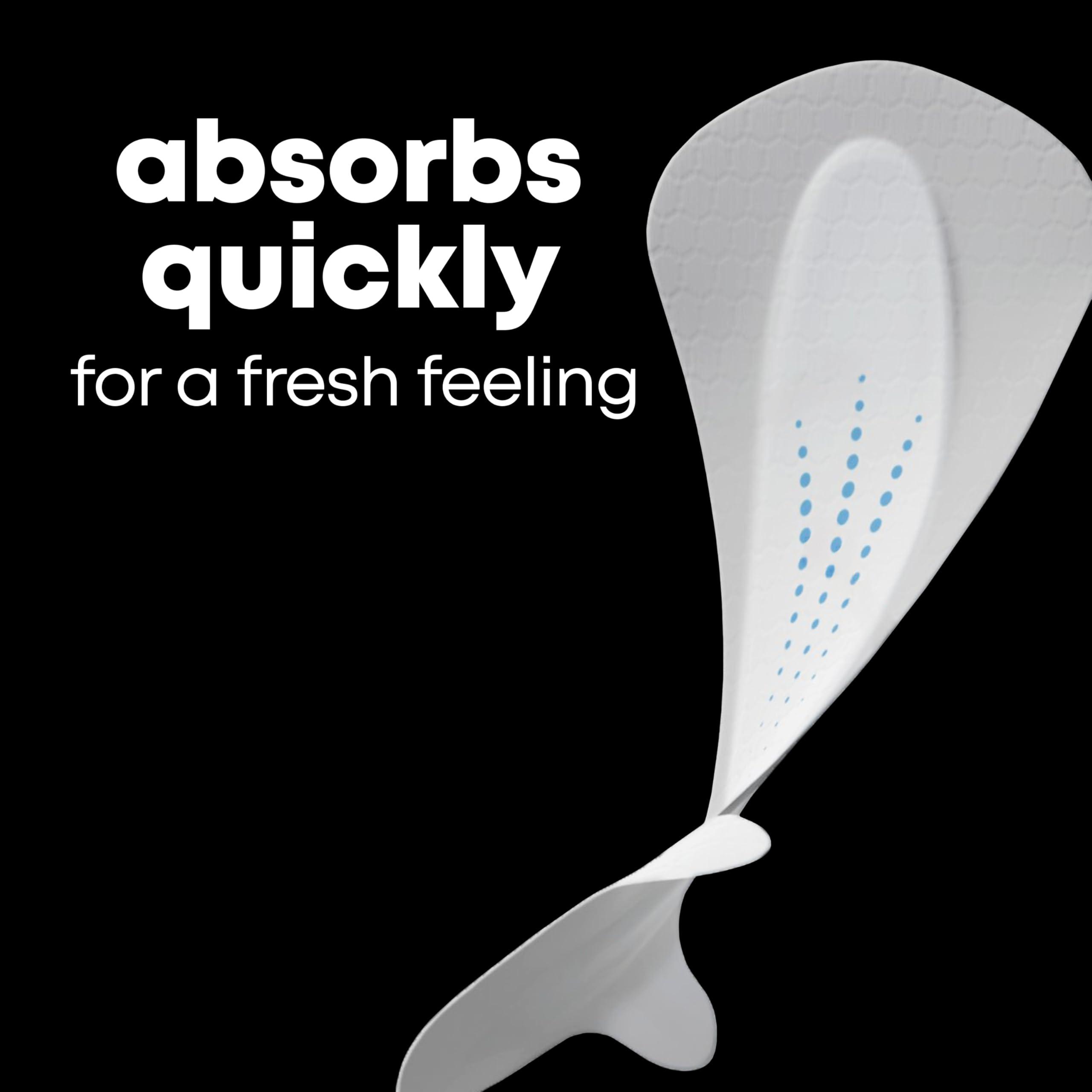 U by Kotex U by Kotex Balance Daily Panty Liners for Thongs, Wrapped, Light Absorbency, Regular Length, 50 Count (Packaging May Vary)