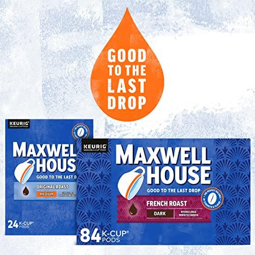 MAXWELL HOUSE Maxwell House French Roast Dark Roast K-Cup Coffee Pods (84 ct Box)