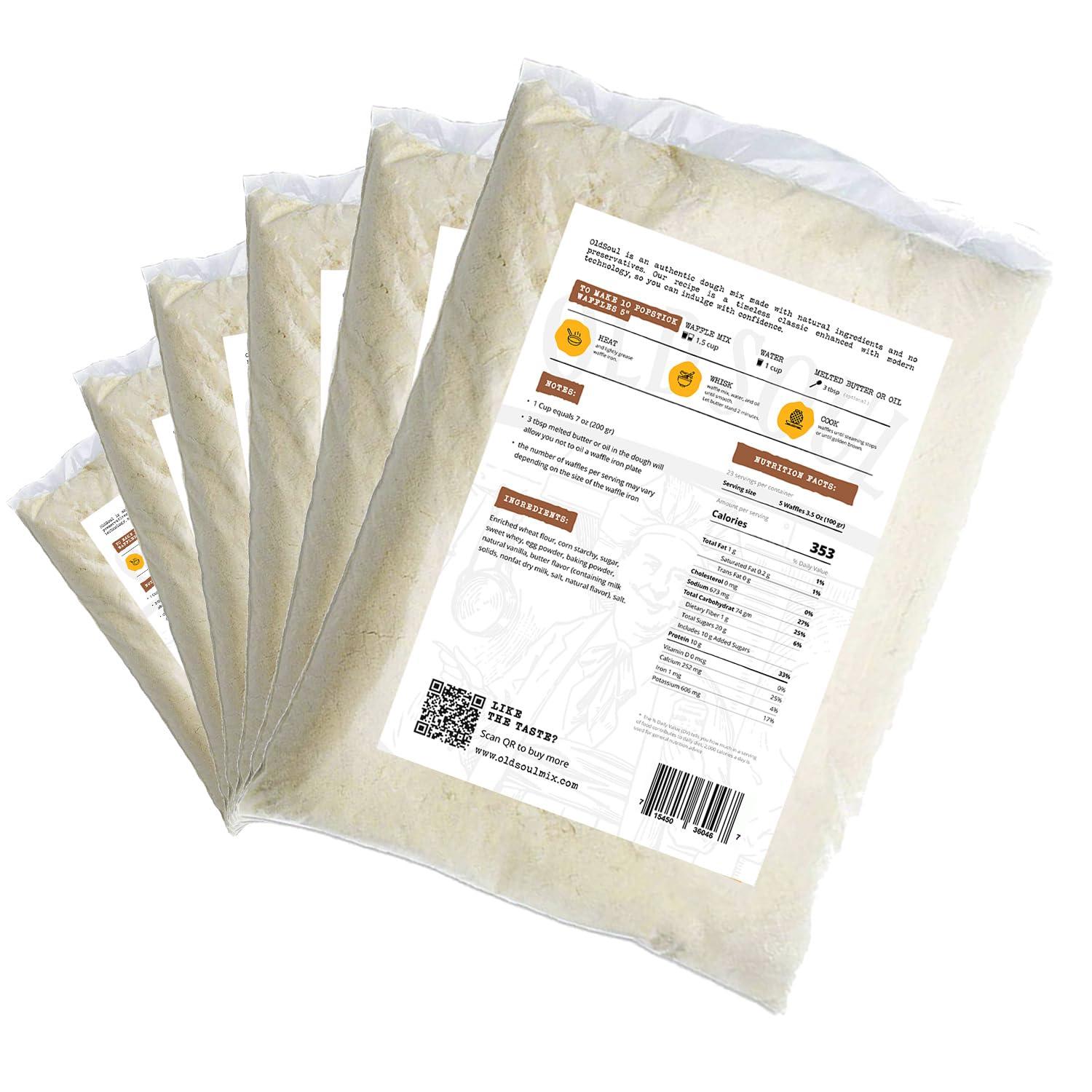 ALDKitchen OldSoul Waffle Mix for Waffles on a Stick | Soy & Nut free | Stick Waffles Dough Mix | 30 lbs | 672 Stick Waffles (Vanilla)