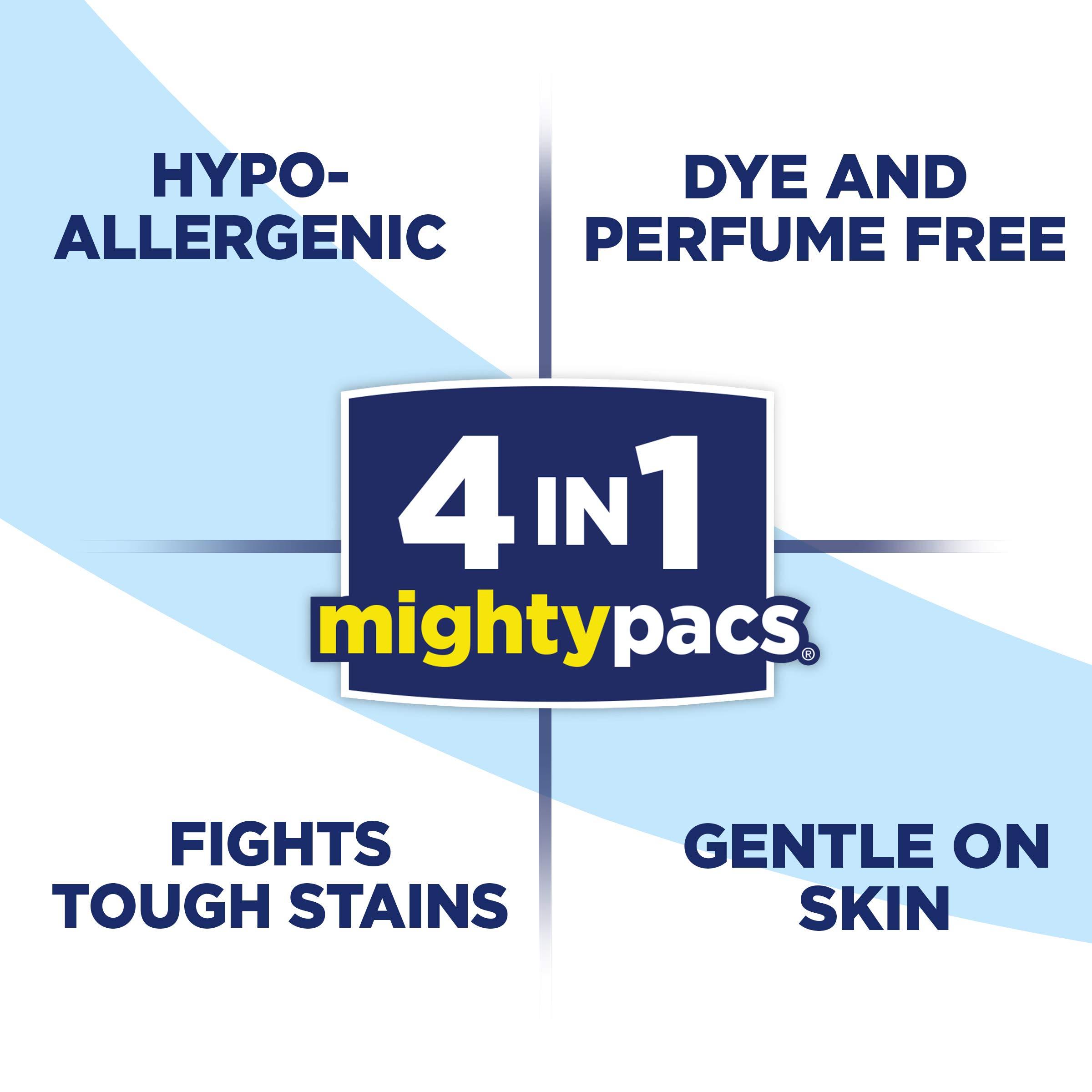 all All Mighty Pacs Laundry Detergent, Free Clear For Sensitive Skin Pouch, 19 Count