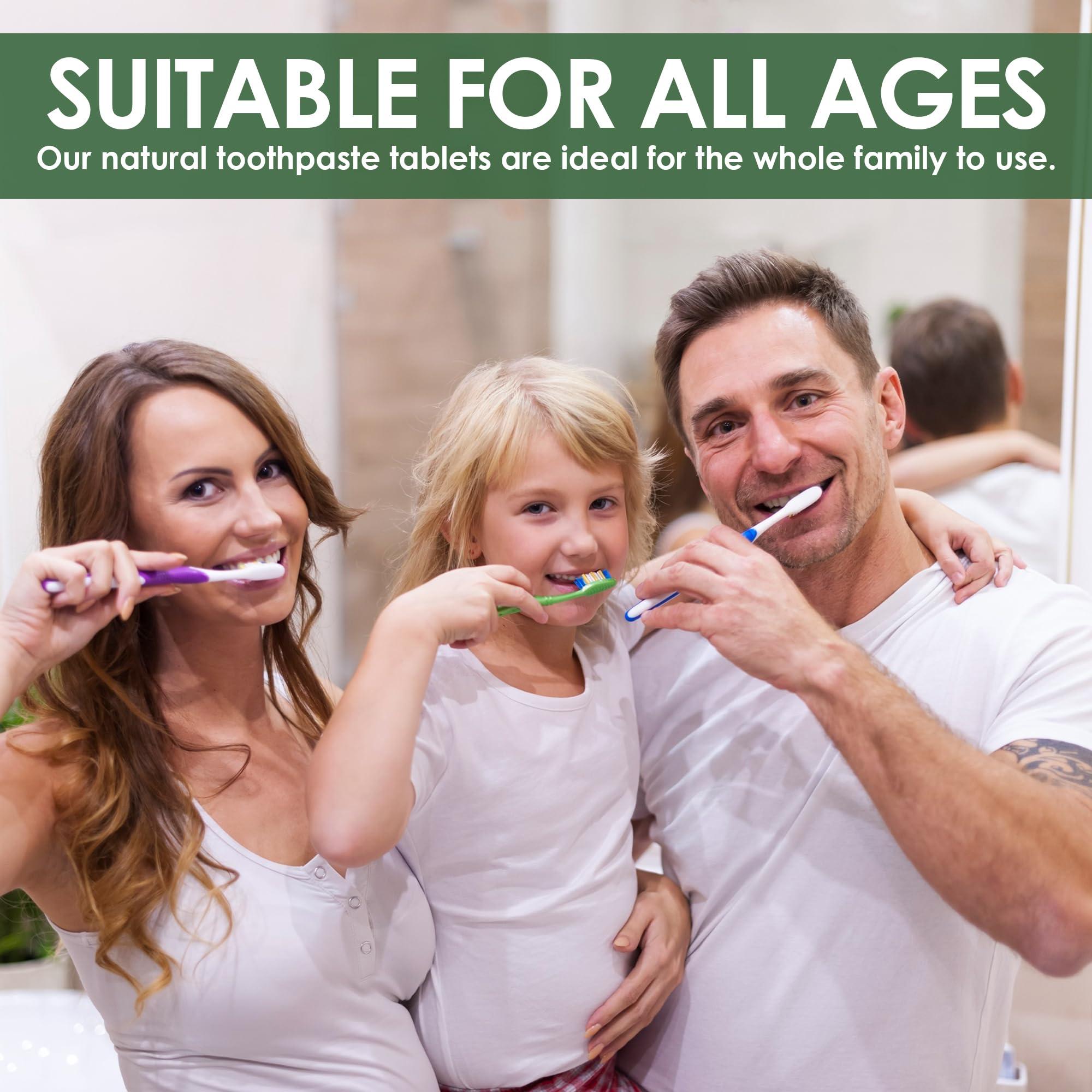 Oral Sure Oral Sure Toothpaste Tablets - Mint Flavor, Anti-Plaque, Anti-Cavity, Prevents Tooth Decay, Anti-Gingivitis, Oral Cleaner, Travel-Friendly, Fluoride-Free