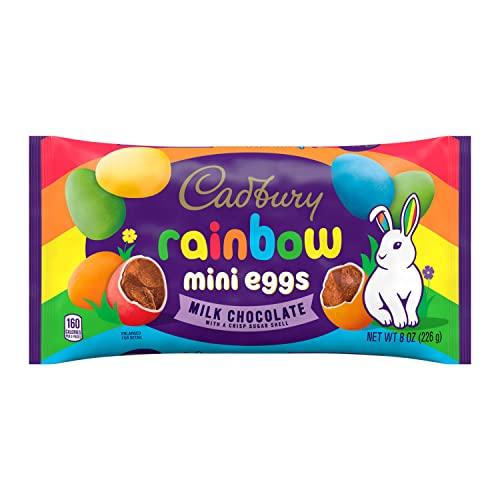 Cadbury CADBURY MINI EGGS Milk Chocolate Rainbow, Easter Candy Bag, 8 oz
