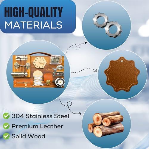 TrenHivSto Fidget Boards for Adults with Dementia Gadgets Toys for Alzheimers Patients-Fidget Toys for Dementia Adults-Dementia Fidget Toys for Elderly-Gifts for People with Dementia Fidget Toys Patients