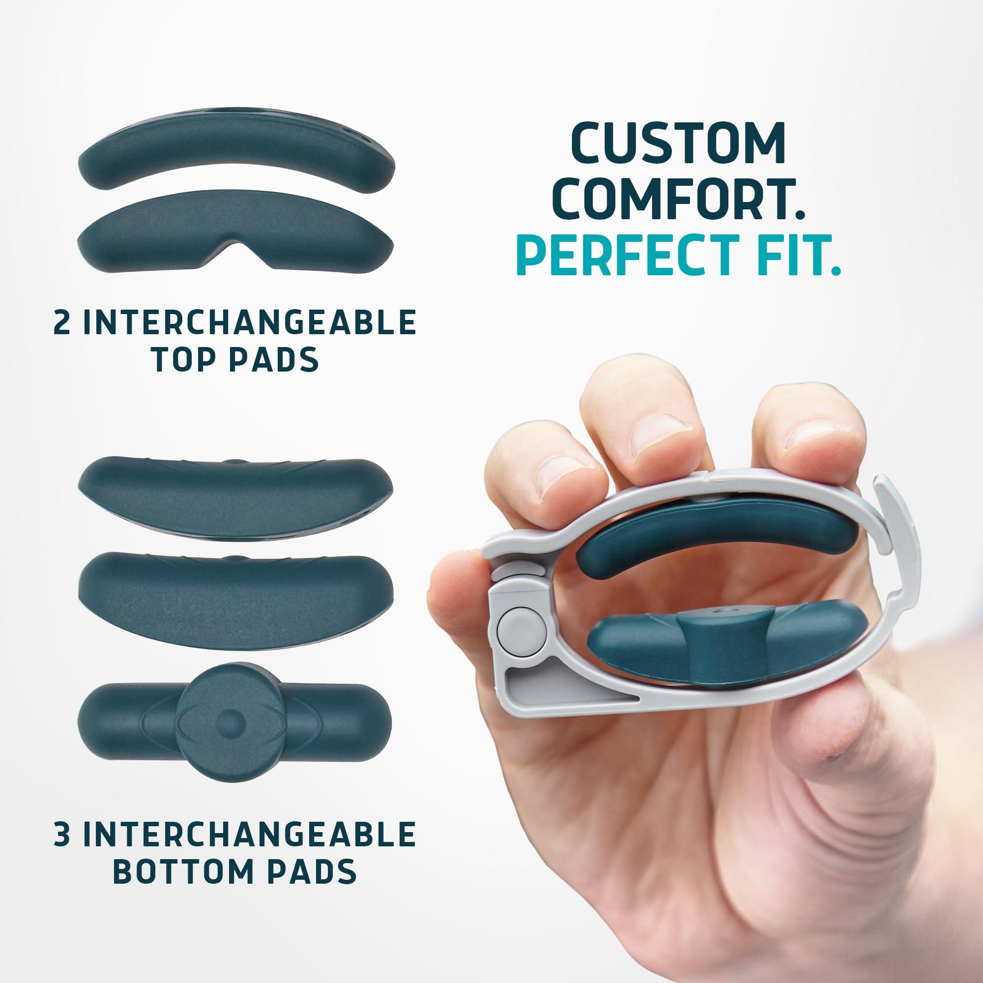 Lunderg Freedom Clamp by Lunderg - with Innovative Pro-Hinge for Top-Down Pressure & 5 Different Fittings - Totally Customizable Penile Clamp for Incontinence - Mens Incontinence Products