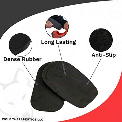 WOLF THERAPEUTICS Dr. Wolf Heel Lifts for Shoes: Men's 9mm Height Increase Insoles, Rubber Heel Inserts for Leg Length Discrepancy & Achilles Tendonitis Relief, Helps Relieve Hip, Knee, & Back Pain (2 Pack)