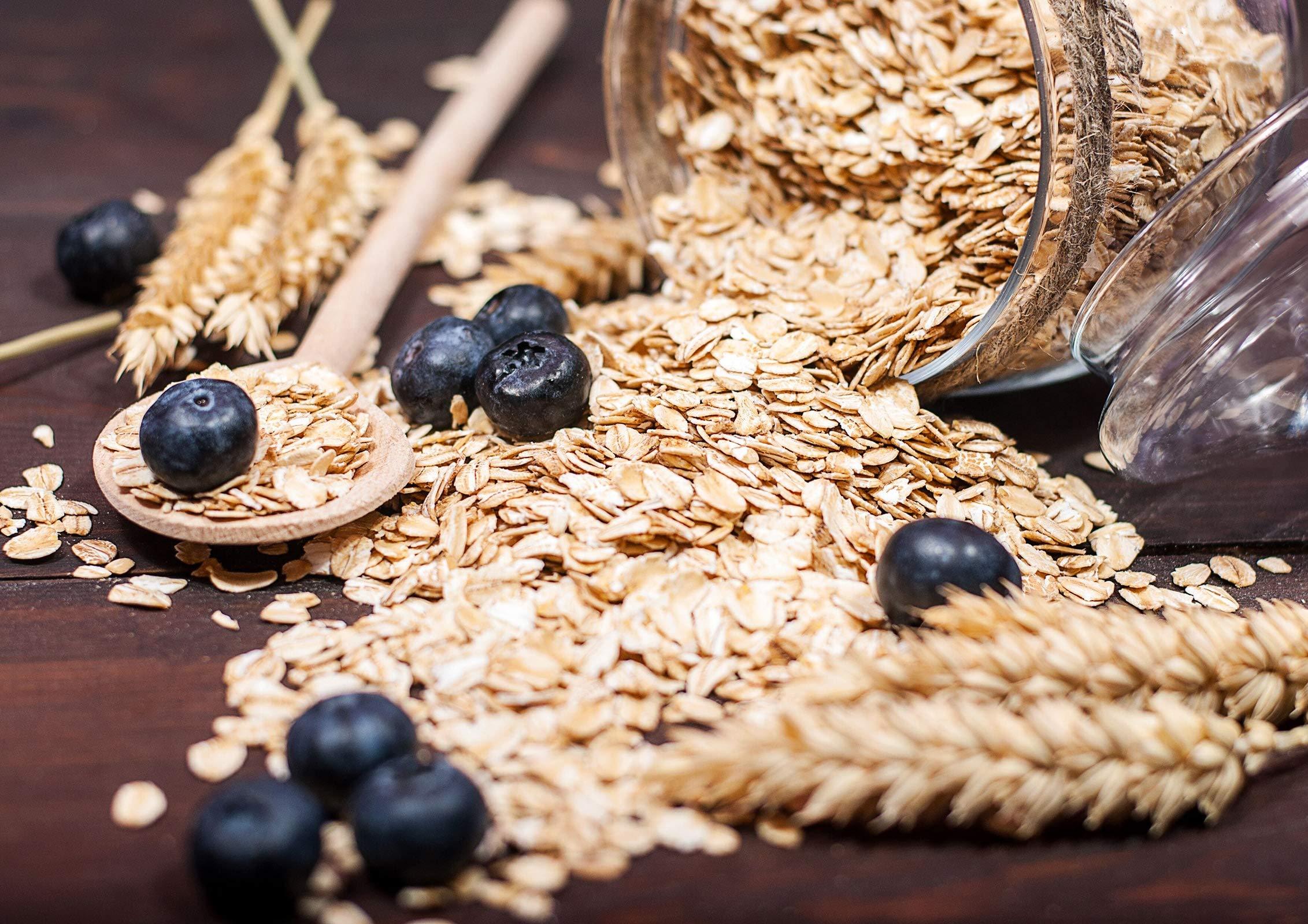 Food to Live Food to Live Organic Rolled Oats, 5 Pounds Old-Fashioned, 100% Whole Grain, Non-GMO, Raw, Kosher, Bulk Oats. Perfect for Morning Oatmeal and Overnight Oats