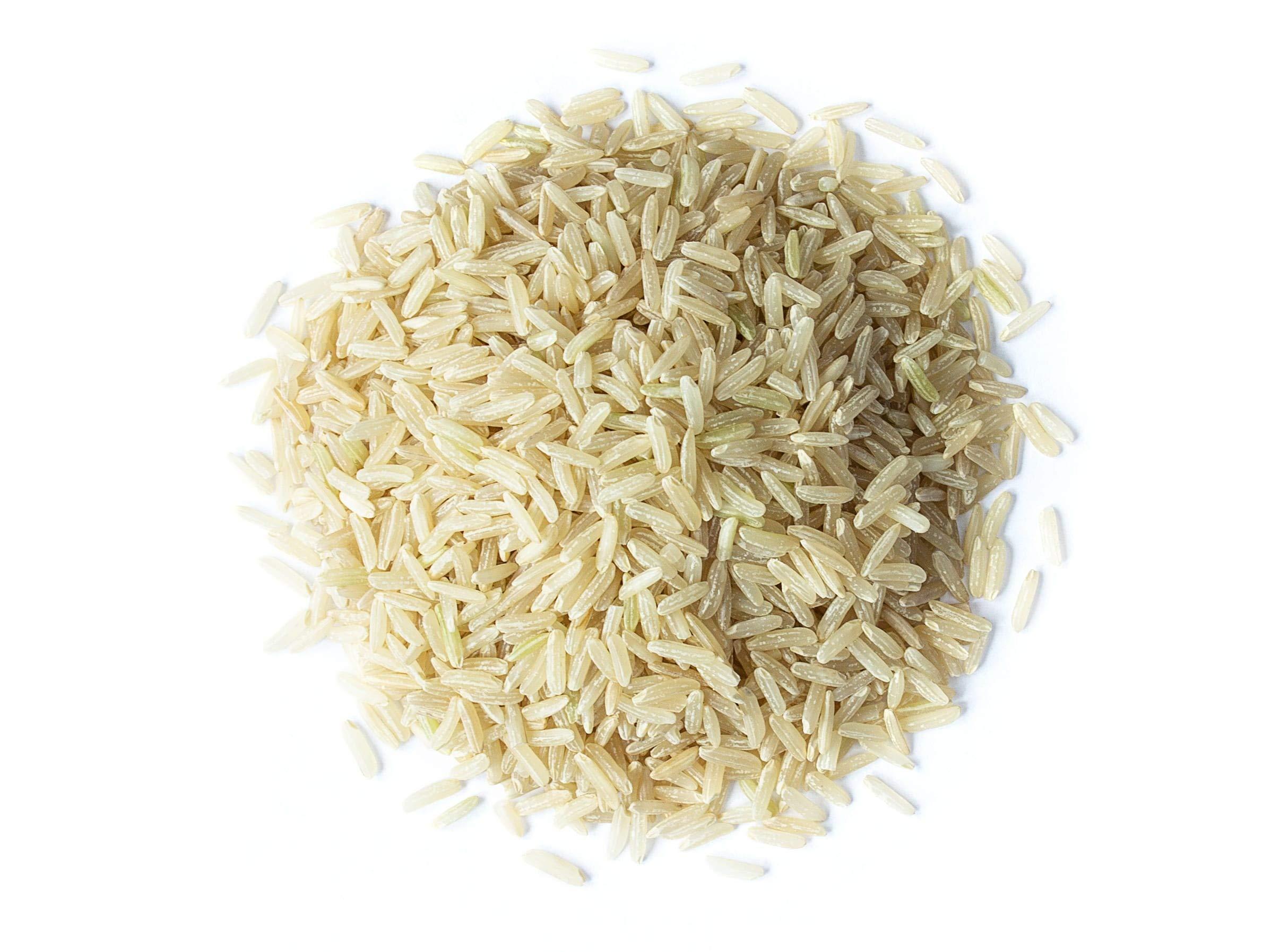 Food to Live Food to Live Organic Brown Jasmine Rice, 15 Pounds Non-GMO, Whole-Grain Rice, Long-Grain Variety, Non-Irradiated, Kosher, Vegan. Rich in Fiber. Perfect for Curries, Pilafs, & Desserts