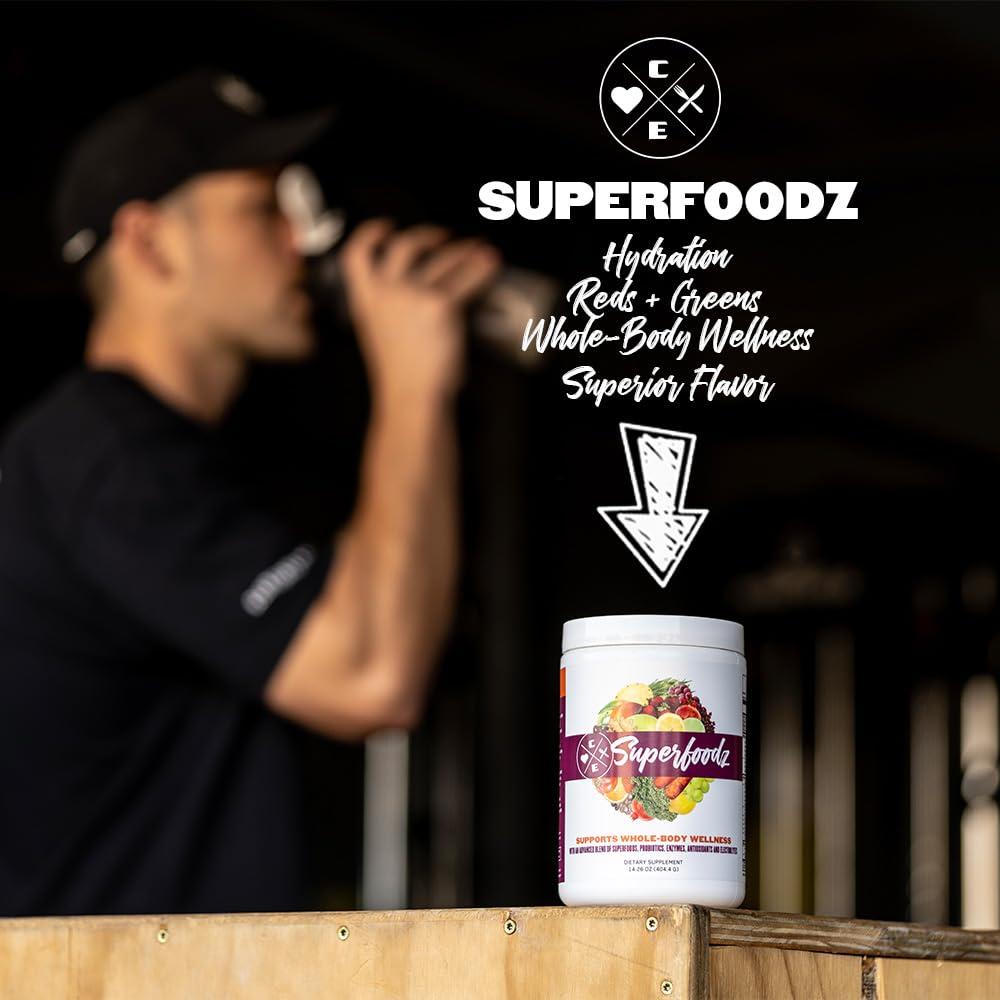 Clean Eatz Clean Eatz Superfoodz, 30 Servings w/Green Balance Alkalizing Blend, AaiVida, SmartPrime-Om and PeakO2