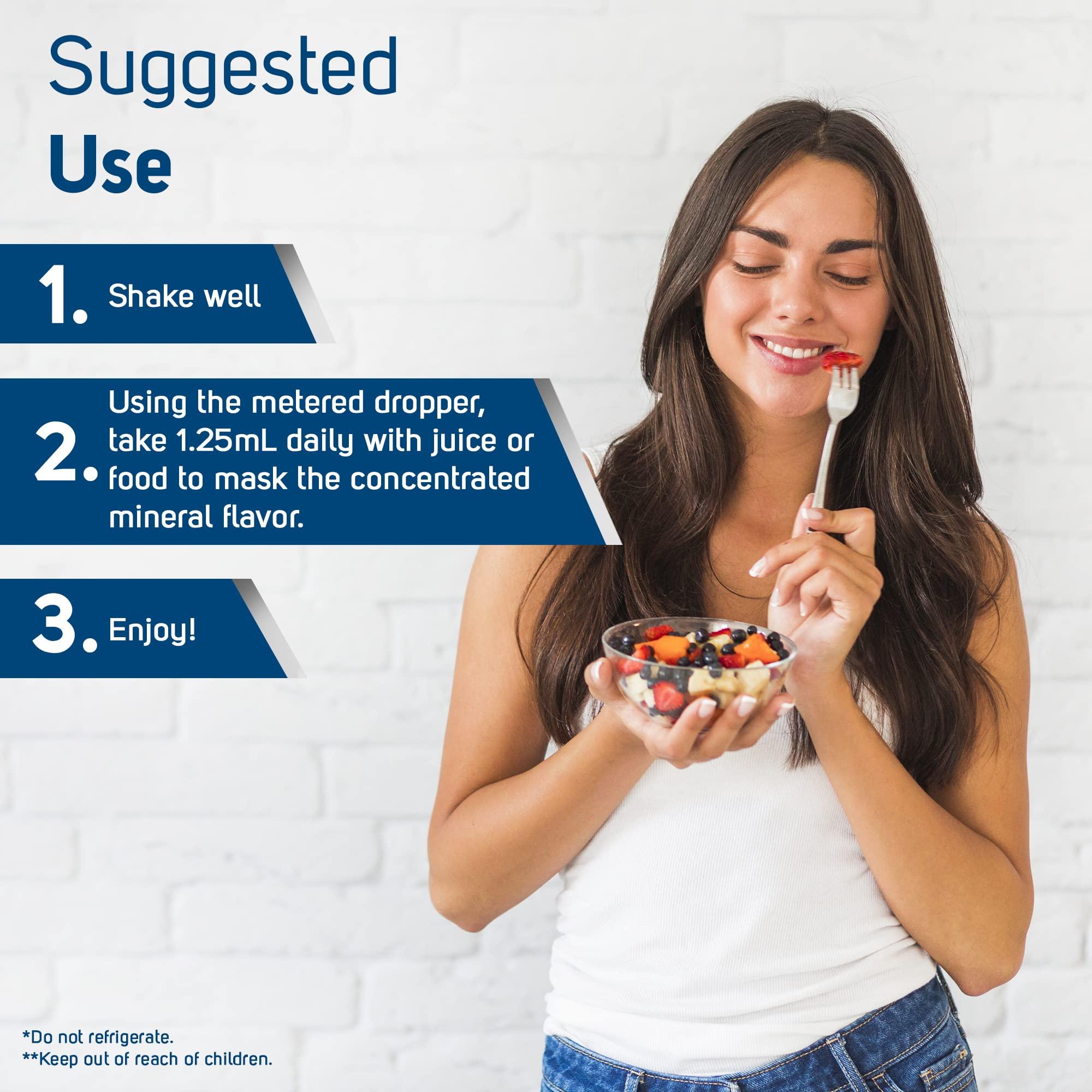 Trace Minerals Research Trace Minerals Ionic Calcium - Supplement to Support Bone Health & Strength - Calcium Supplement to Aid Dental & Nerve Health - Support Mineral Absorption & Bone Density - 2 fl oz (About 48 Servings)