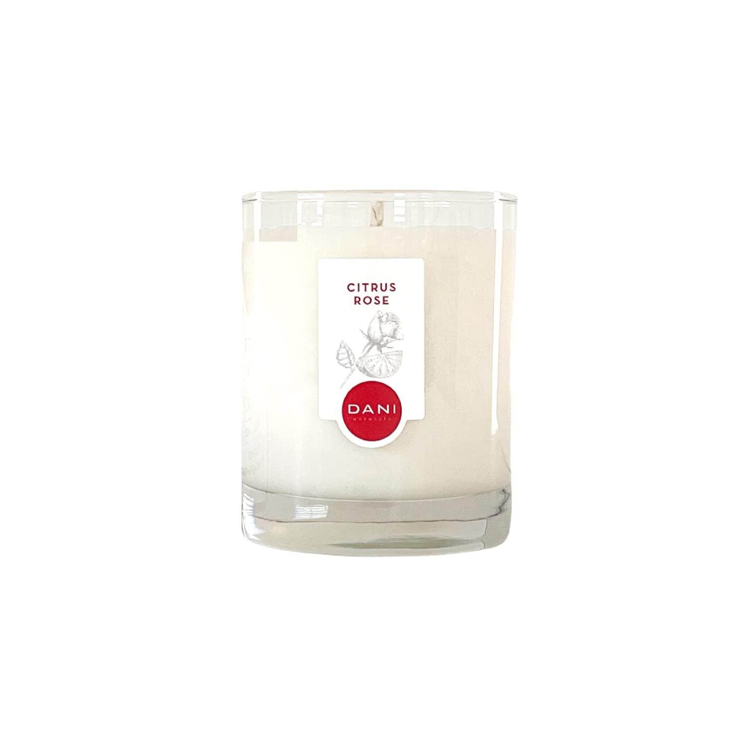 DANI DANI Naturals Scented Soy Candle - 7.5 Ounces (Citrus Rose)