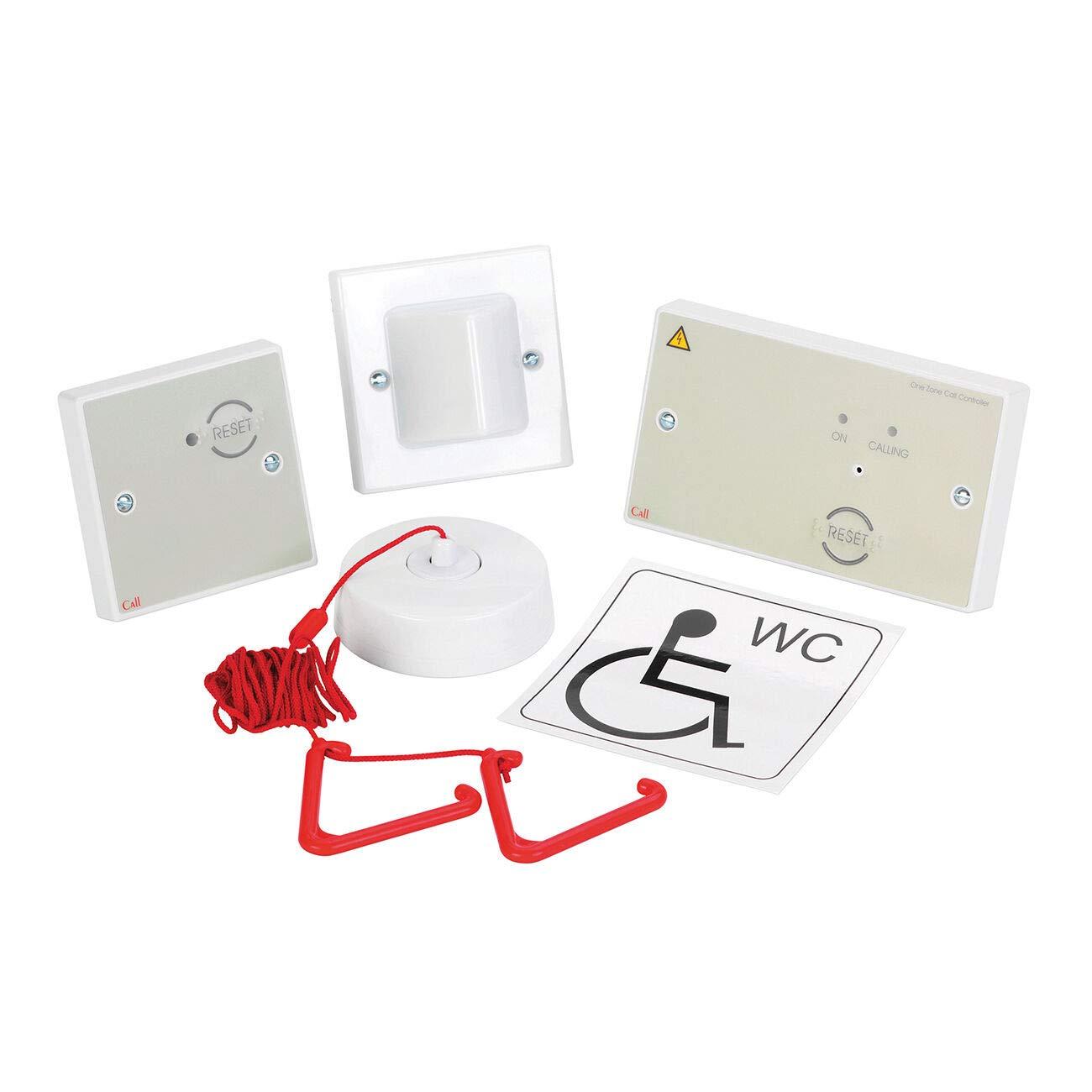 ADCB Disabled Persons Emergency Toilet Alarm Bathroom Safety Alert Pull Cord
