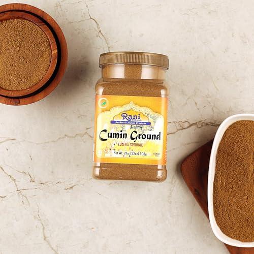 Rani Brand Authentic Indian Products Rani Cumin (Jeera) Powder Spice 32oz (2lbs) 908g PET Jar ~ All Natural | Vegan | Gluten Friendly | NON-GMO | Kosher | Indian Origin
