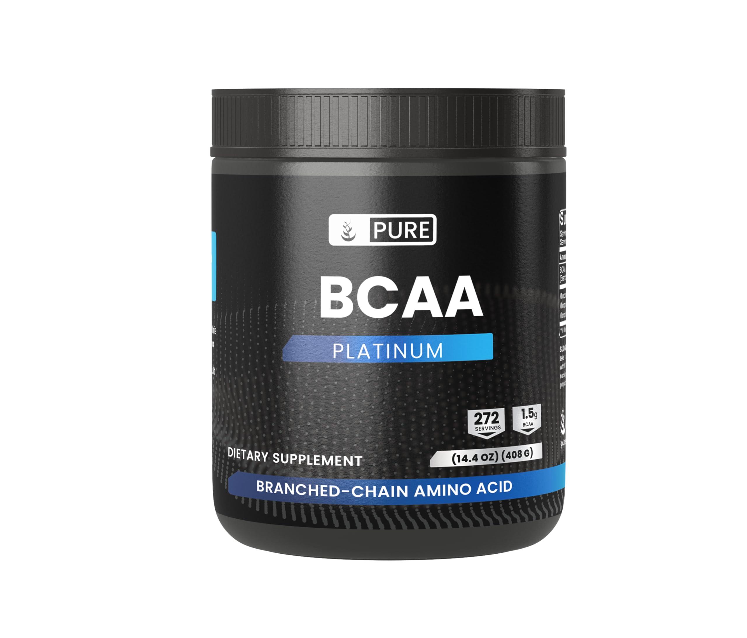 PURE ORIGINAL INGREDIENTS PURE ORIGINAL INGREDIENTS 2:1 BCAA Powder, 14.4 oz, Unflavored, 272 Servings, Always Pure, No Additives or Fillers