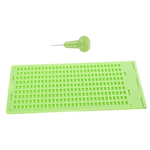 Uonlytech Uonlytech 3 Sets Braille Tablet Braille Plate Braille Fingerboard for Blind Braille Slate and Stylus Kit Braille Writing Slate and Stylus Kit Braille Writing Plate Measuring Spoon Plastic