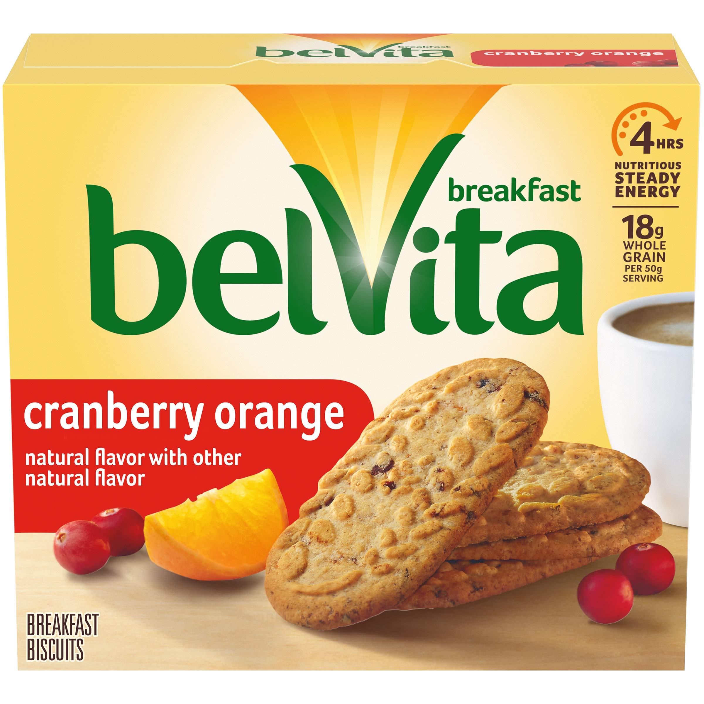 Belvita belVita Cranberry Orange Breakfast Biscuits,(5 Biscuits Per Pack)(Pack of 5)