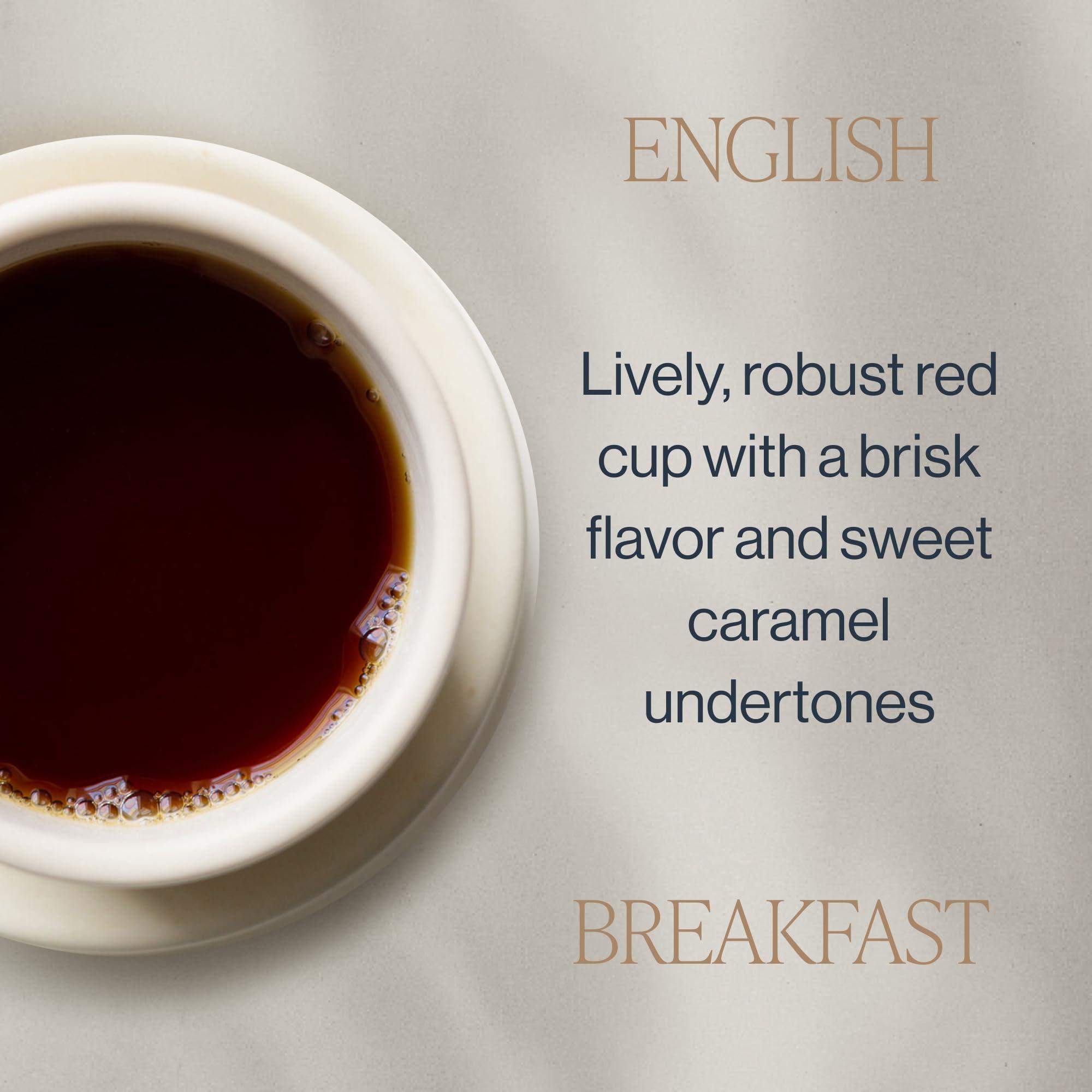 Rishi Tea Rishi Tea English Breakfast Tea - Organic Sachet Tea Bags, Energizing & Caffeinated Pure Black Tea, Ideal for Hot or Iced Tea - 15 Count (Pack of 6)