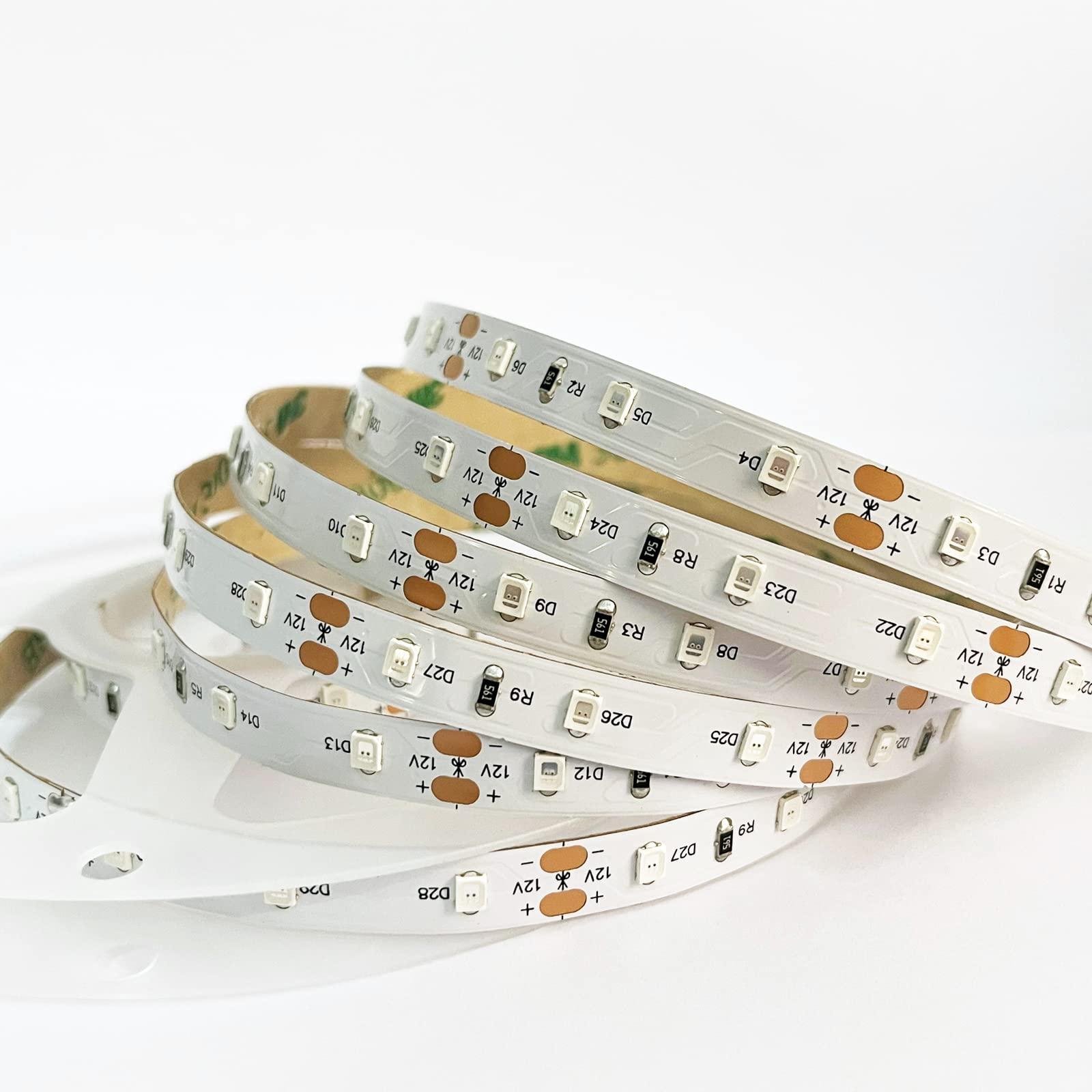 ANSUNTRON ANSUNTRON Near Infrared Light 850nm, 12V Flexible IR LED Strip Light 2835-300LEDs for NIR Red Light Therapy Lamps, 16.4FT-Non Waterproof