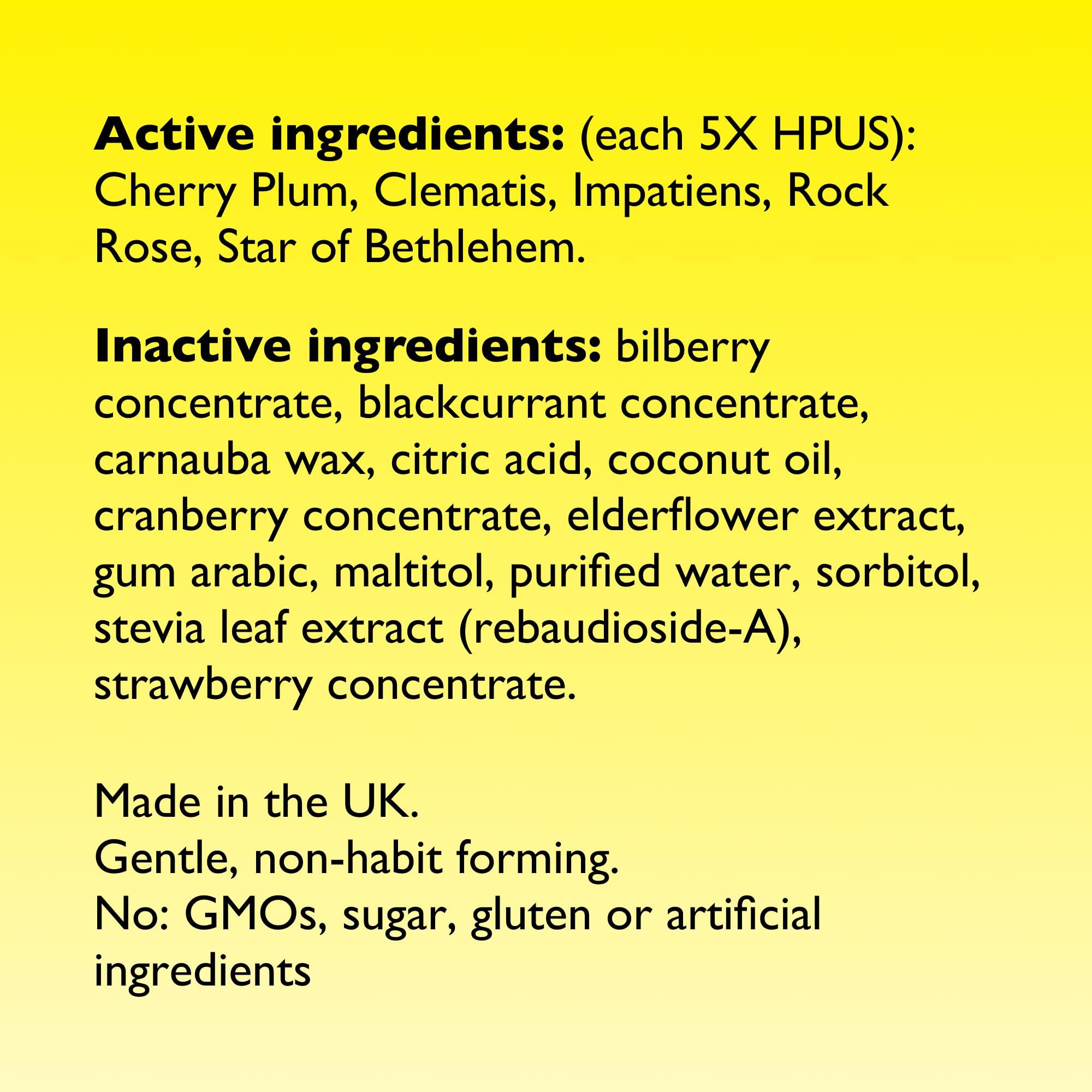 RESCUE RESCUE Bach PASTILLES, Mixed Berry Flavor, Stress Relief Lozenges, Homeopathic, Flower Essences, 35 Count