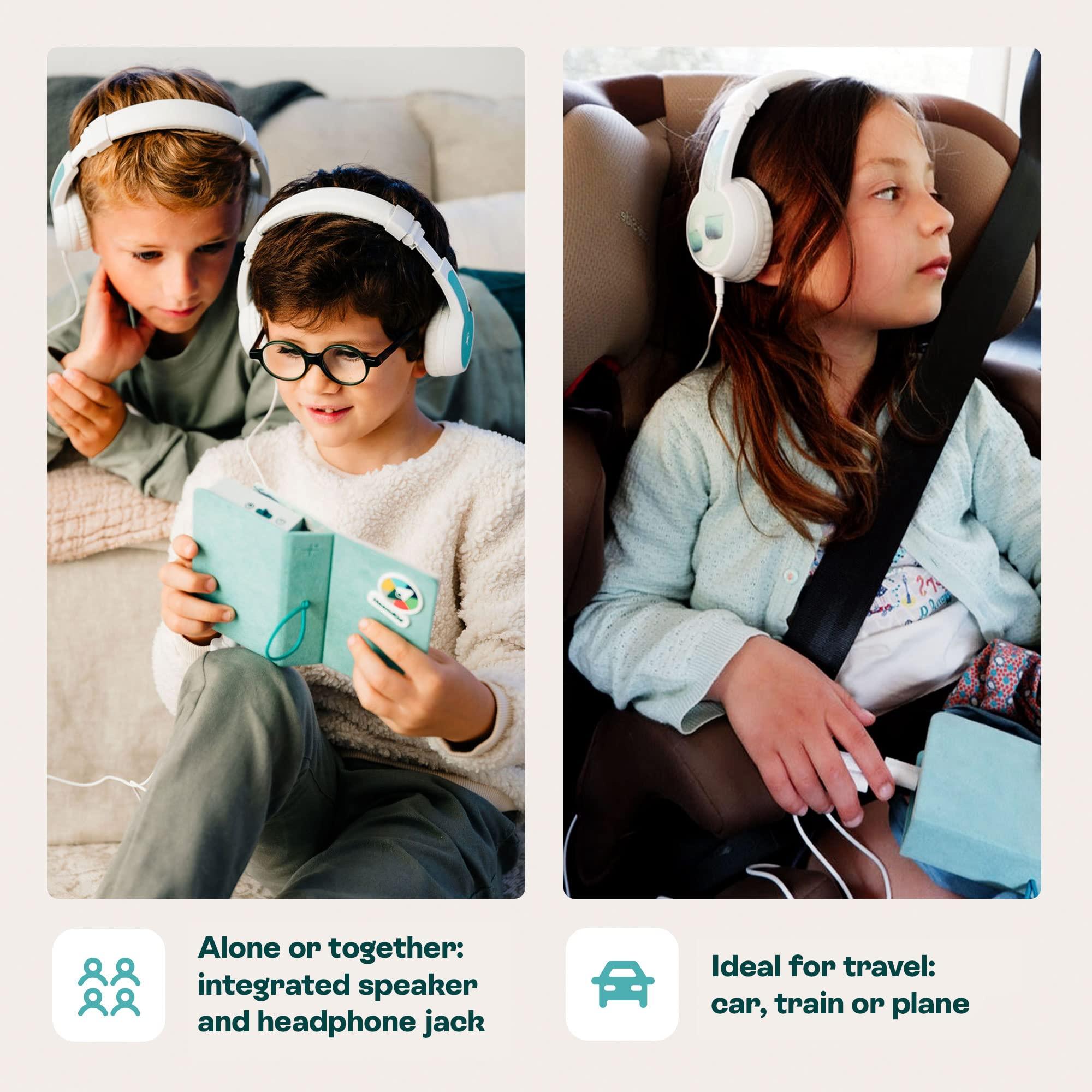 Hoom HoomKid Story Box Children\'s Audio Player - Stories, Meditation, Music, Workout for Kids - Relax & Sleep - Ages 3 to 10 - Screen Free & Disconnected, Emotional Management